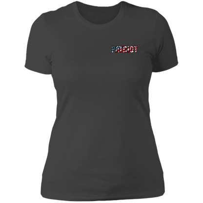 Patriot American Bald Eagle Women's Double Sided Boyfriend T-Shirt