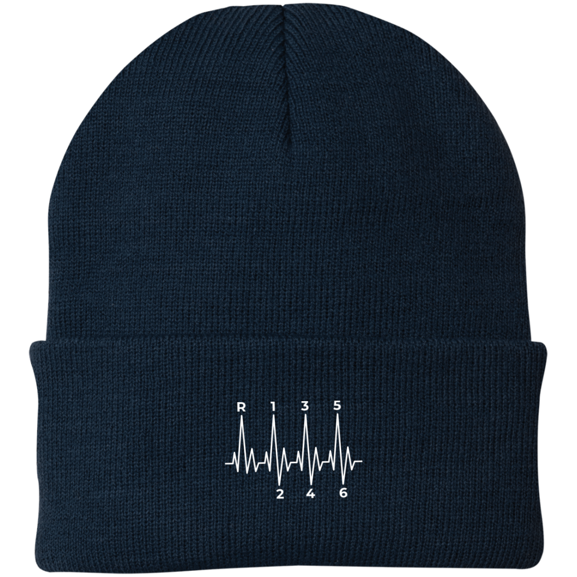 6 Speed Manual Stick Shift Heartbeat Beanie Cap
