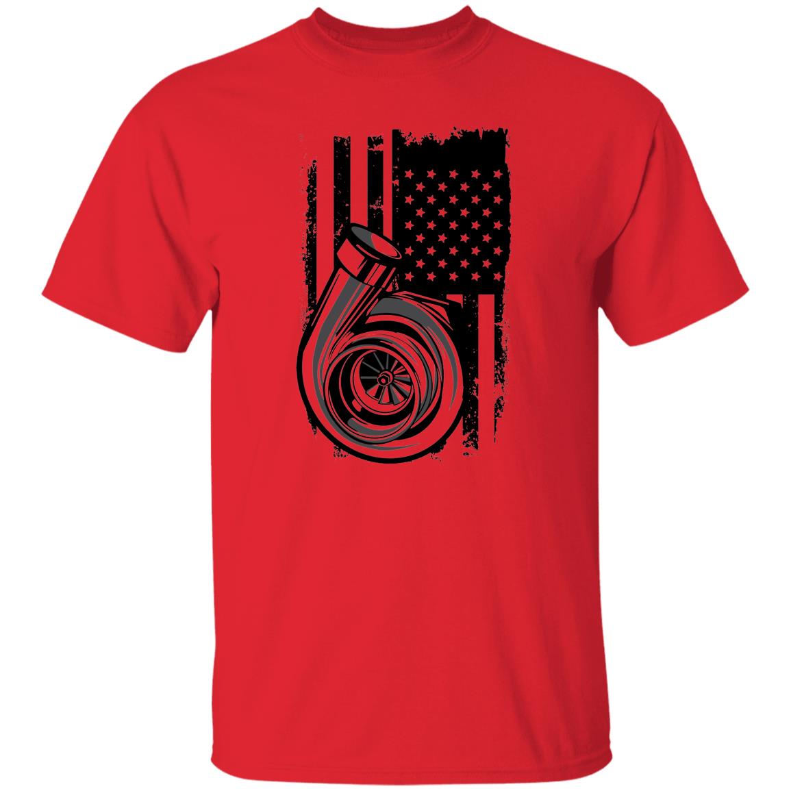 Turbo Boosted  American Flag T-Shirt