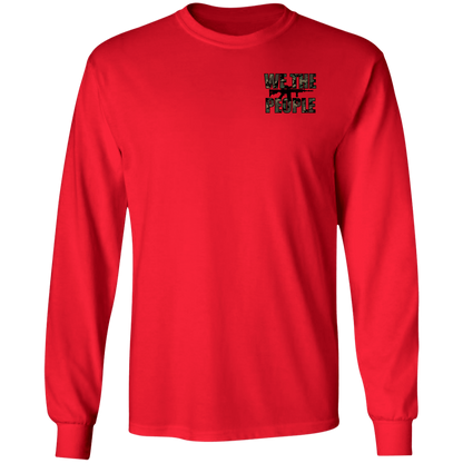 We the People Don't Tread on Me Gadsden Flag Double Sided Long Sleeve T-Shirt