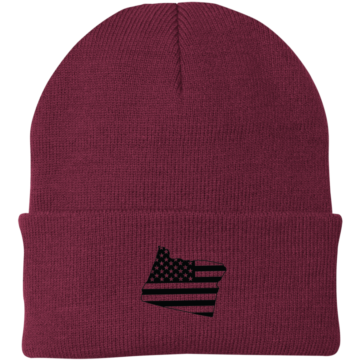 Oregon State American Flag Beanie Cap