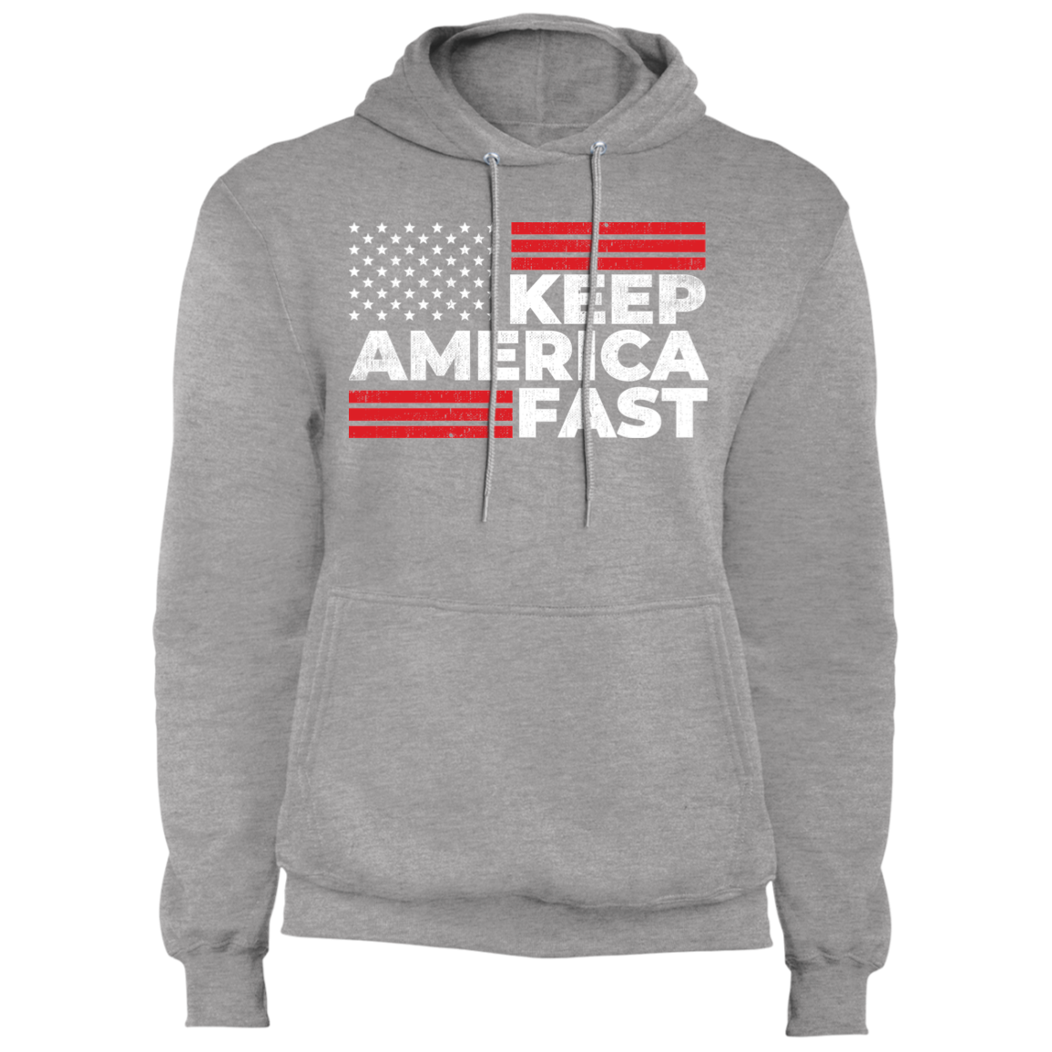 Keep America Fast American Flag Racing Pullover Hoodie