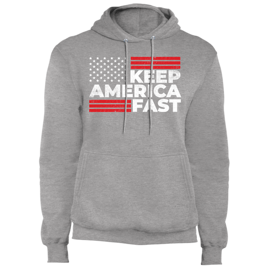 Keep America Fast American Flag Racing Pullover Hoodie