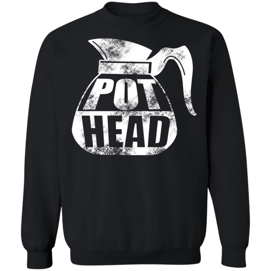 Pot Head Funny Coffee Crewneck Sweatshirt