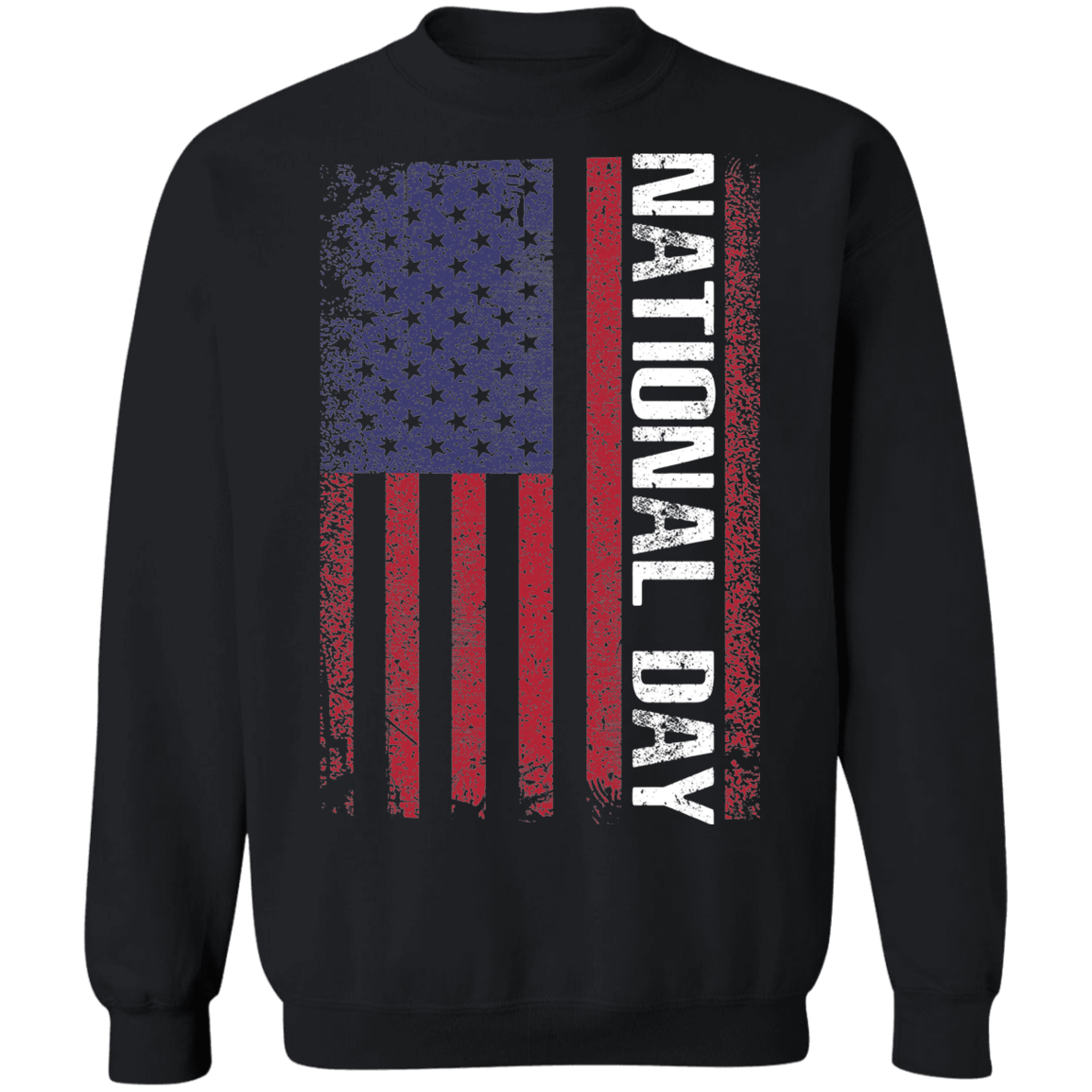 National Day American Flag Crewneck Sweatshirt