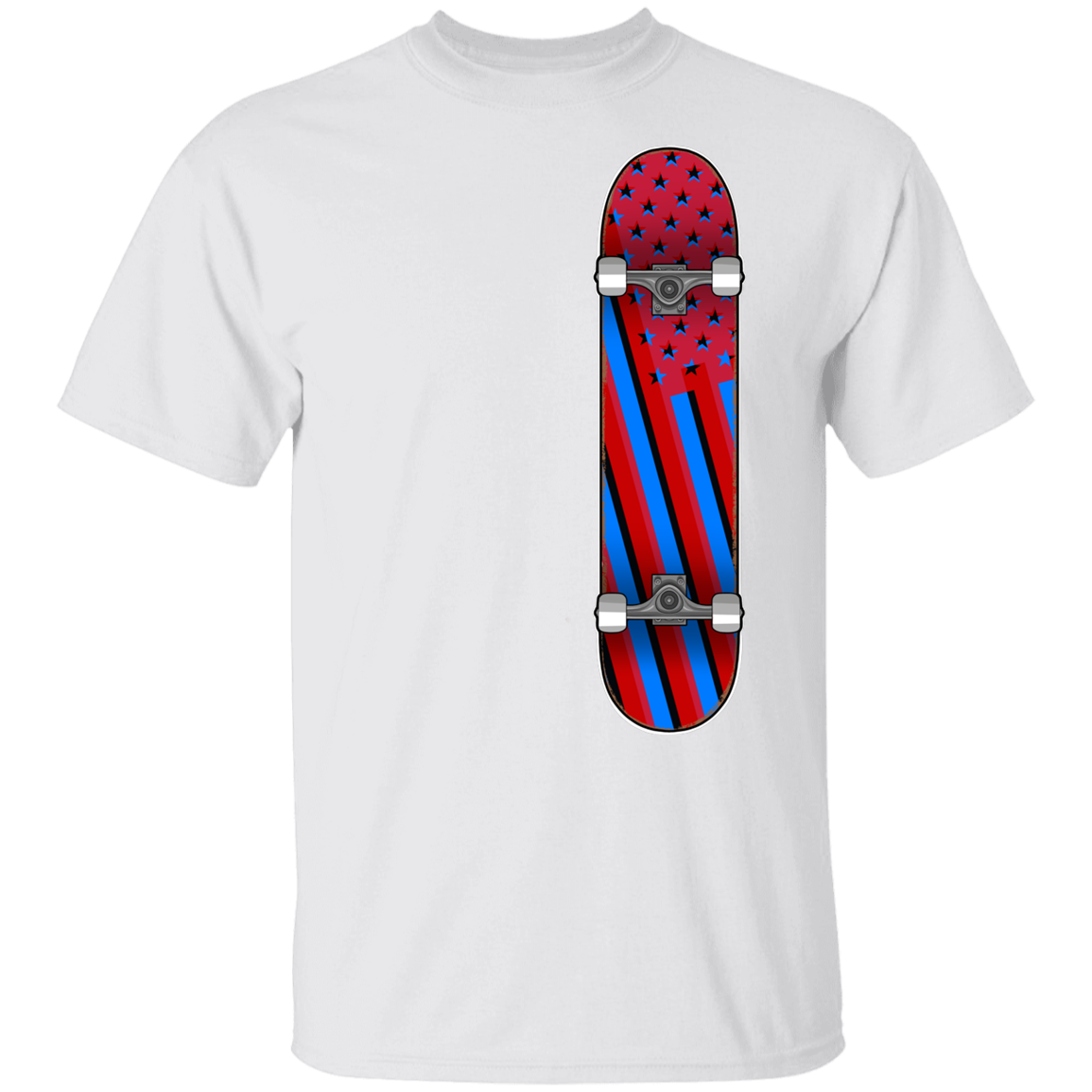 American Flag Skateboard Skateboarding Youth T-Shirt