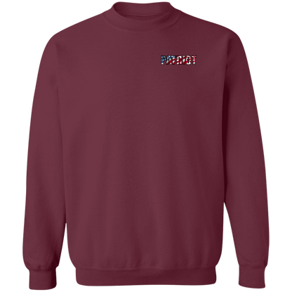 Patriot American Bald Eagle Double Sided Crewneck Sweatshirt