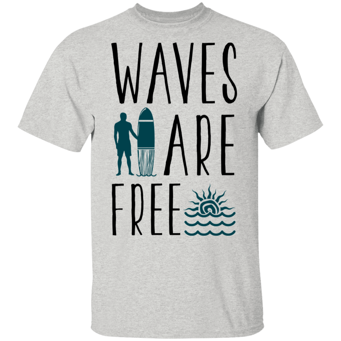 Waves Are Free Surfing T-Shirt