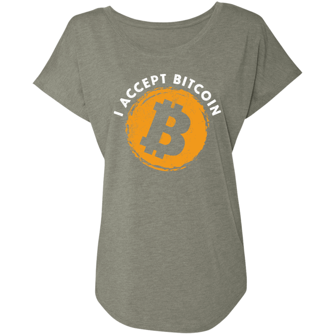I Accept Bitcoin BTC Cryptocurrency Women's T-Shirt