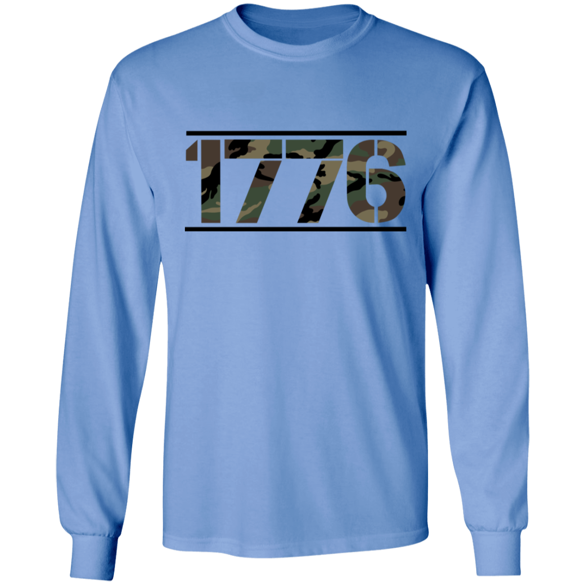 1776 American Camouflage Long Sleeve T-Shirt