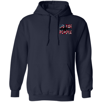 We the People American Bald Eagle 1776 Double Sided Pullover Hoodie