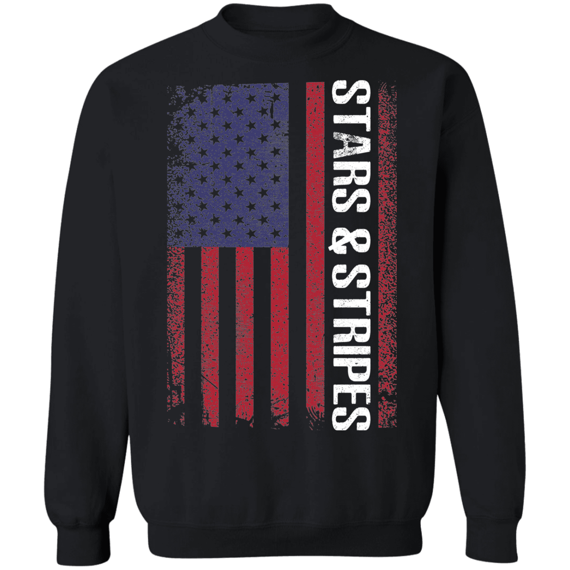 Stars & Stripes American Flag USA Crewneck Sweatshirt