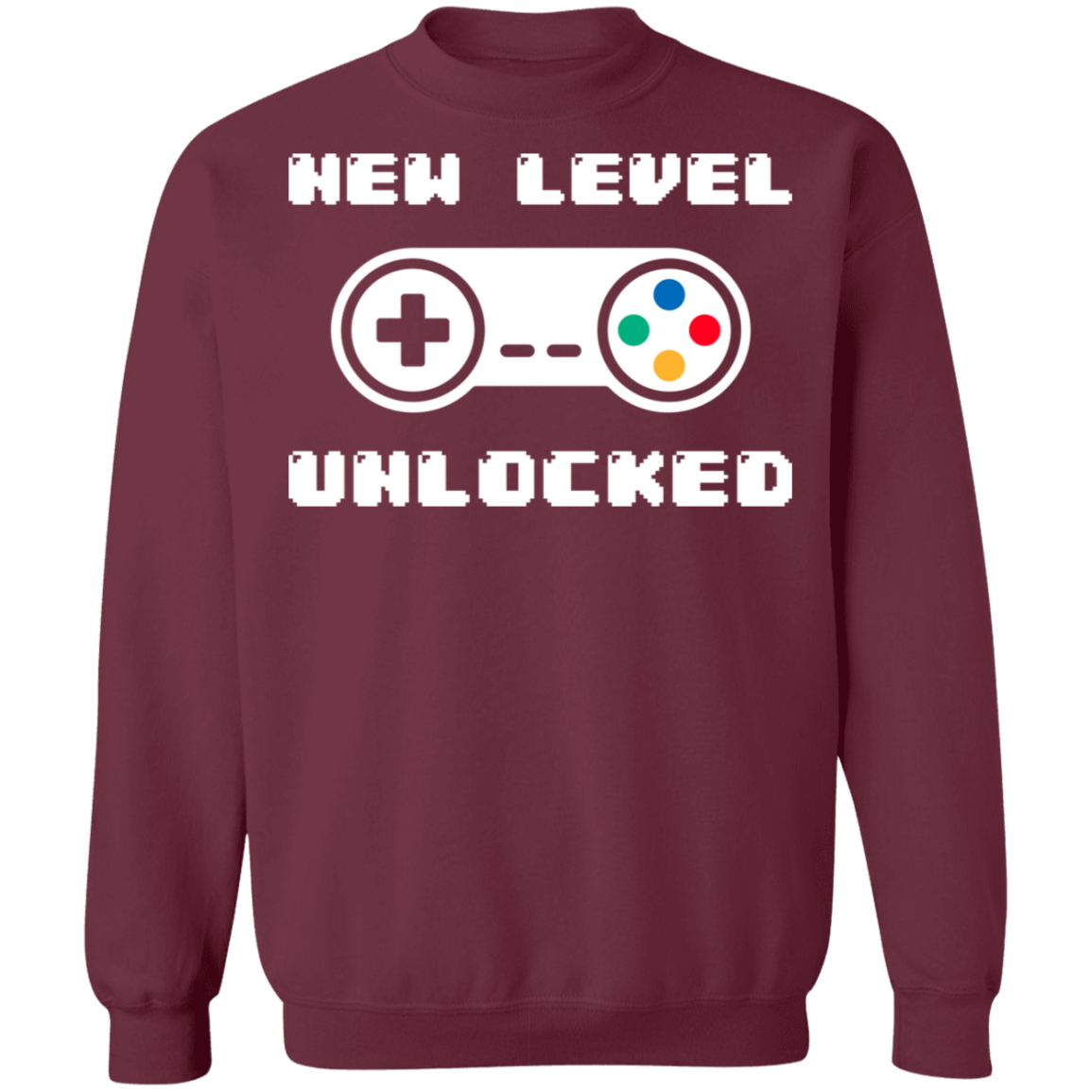 New Level Unlocked Gaming Crewneck Sweatshirt