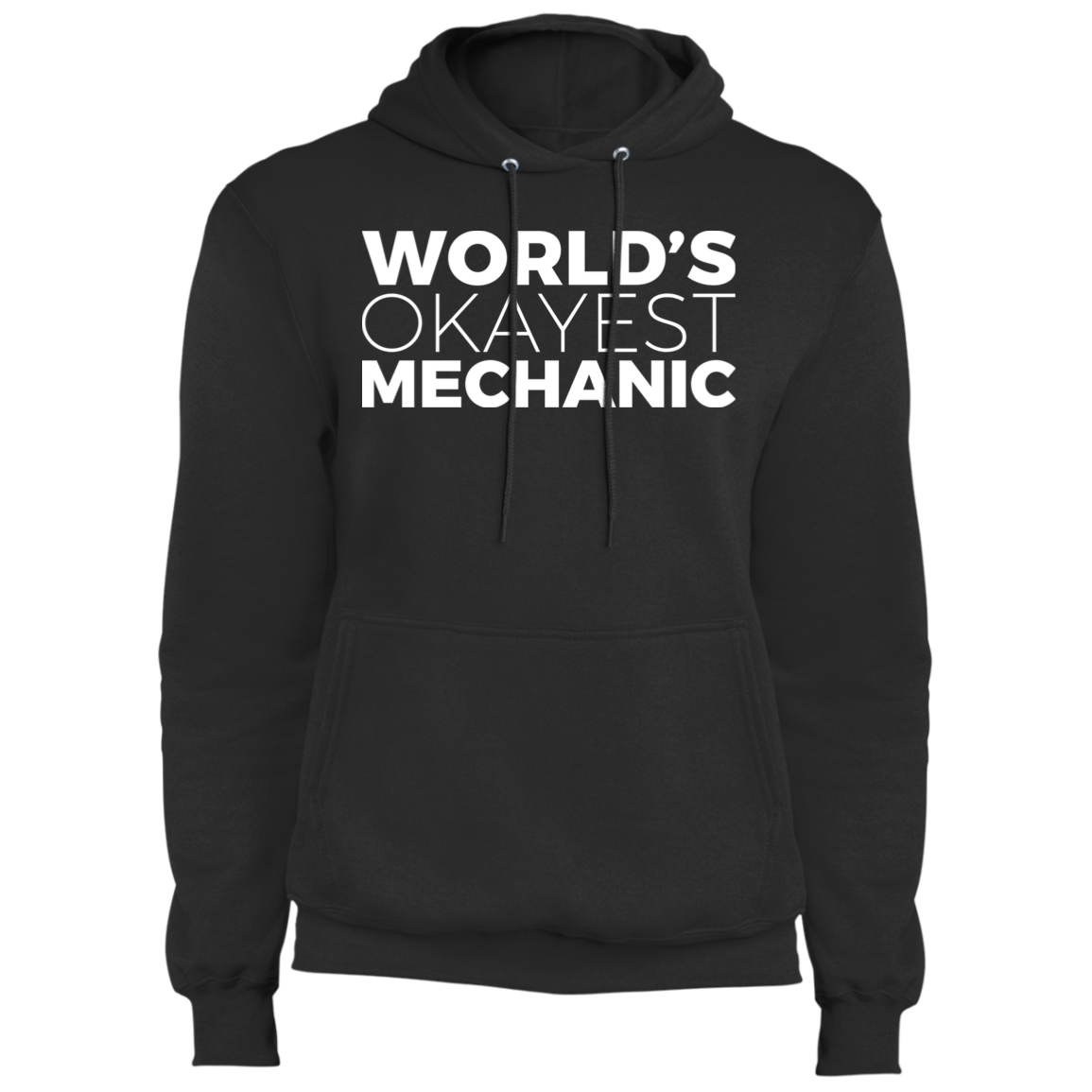 World's Okayest Mechanic Automotive Pullover Hoodie