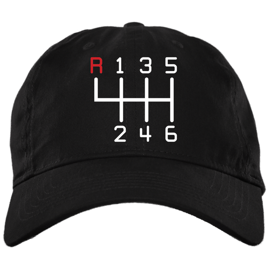 6 Speed Manual Stick Shift Unstructured Cap