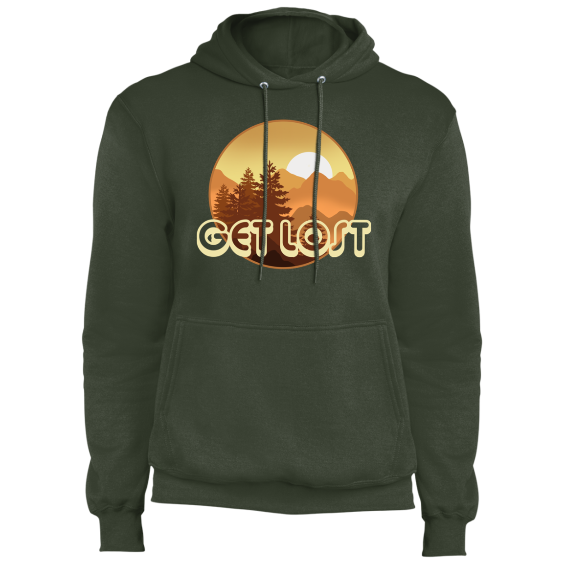 Get Lost in Nature Camping Premium Pullover Hoodie
