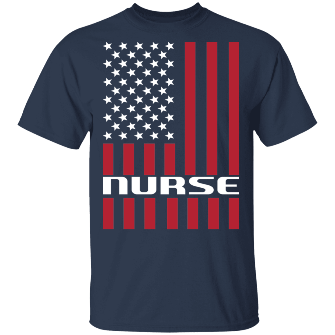 Nurse American Flag USA T-Shirt