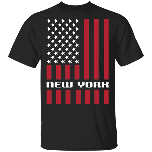 New York NY American Flag USA T-Shirt