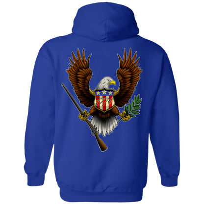 We the People American Bald Eagle 1776 Double Sided Pullover Hoodie