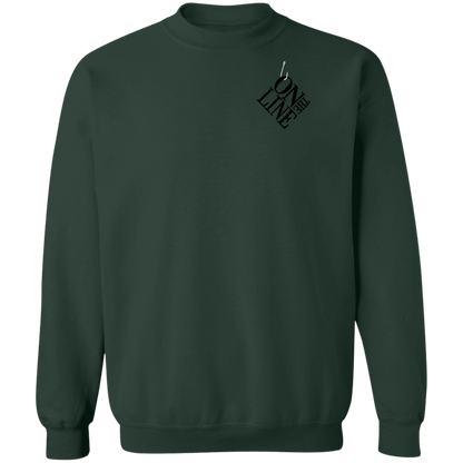Rooster Fish On The Line Saltwater Double Sided Crewneck Sweatshirt