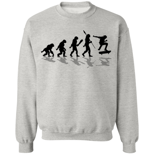 The Evolution of Man Skateboarding Skateboard Crewneck Sweatshirt