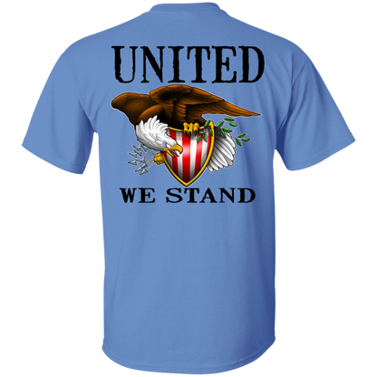 1776 American Bald Eagle United We Stand Double Sided T-Shirt