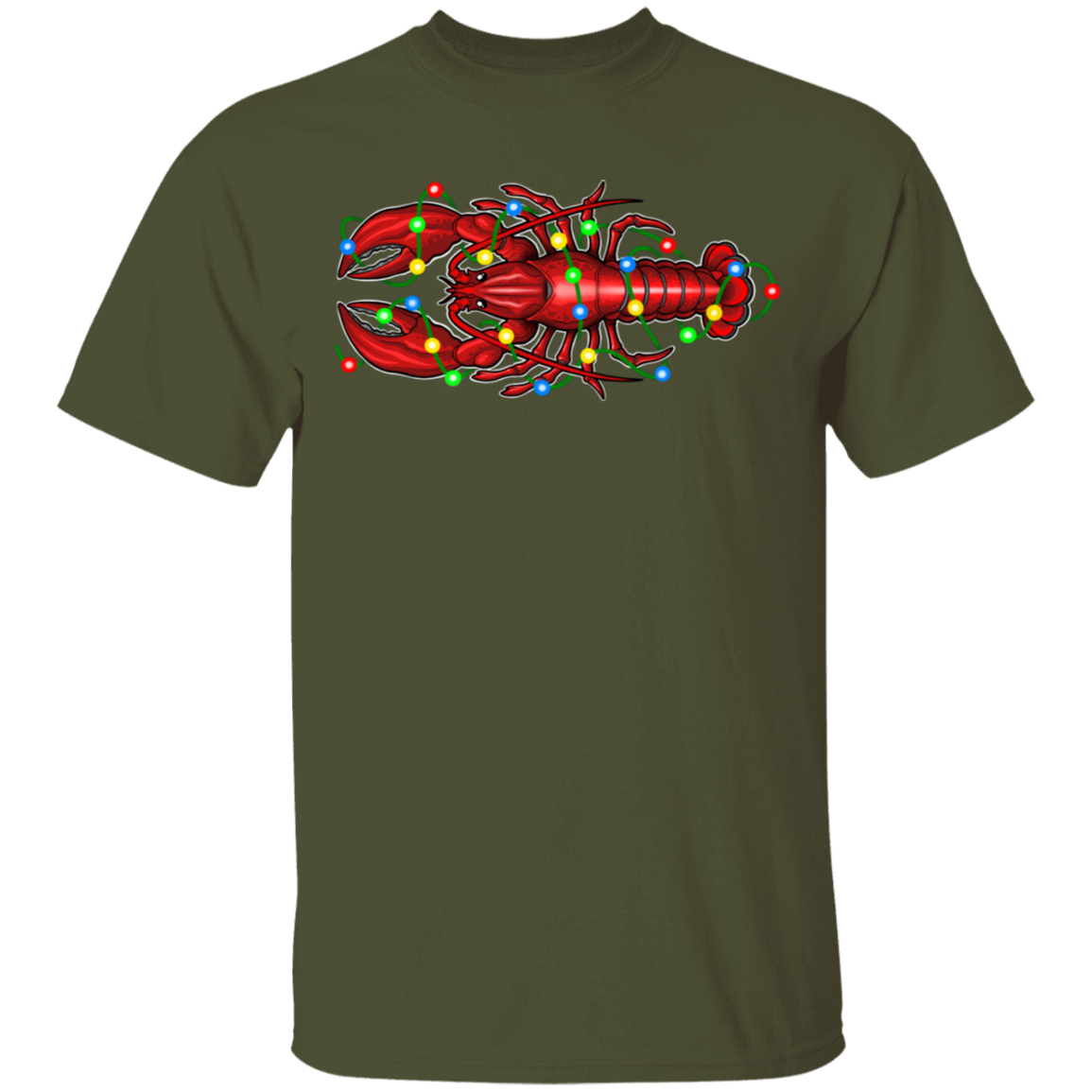 Lobster Merry Christmas Saltwater T-Shirt