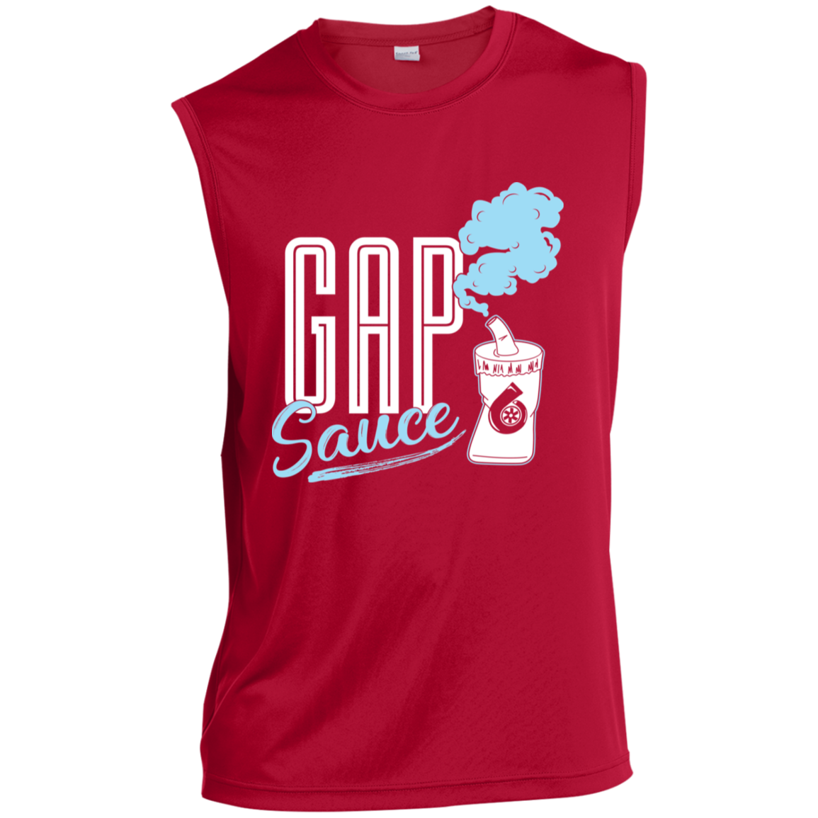 Gap Sauce Turbo Boosted Racing Gapped Sleeveless Performance T-Shirt