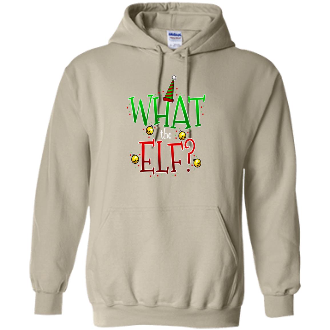 What the Elf? Funny Christmas Pullover Hoodie