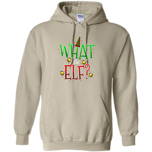 What the Elf? Funny Christmas Pullover Hoodie