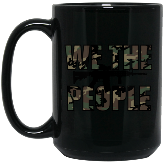 We The People Pro Gun 15 oz. Black Coffee Mug