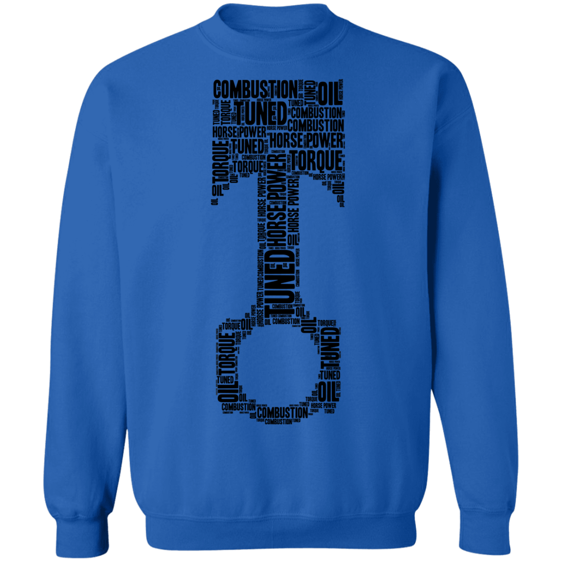 Word Piston Word Piston HP Boost Tuned Combustion Crewneck Sweatshirt