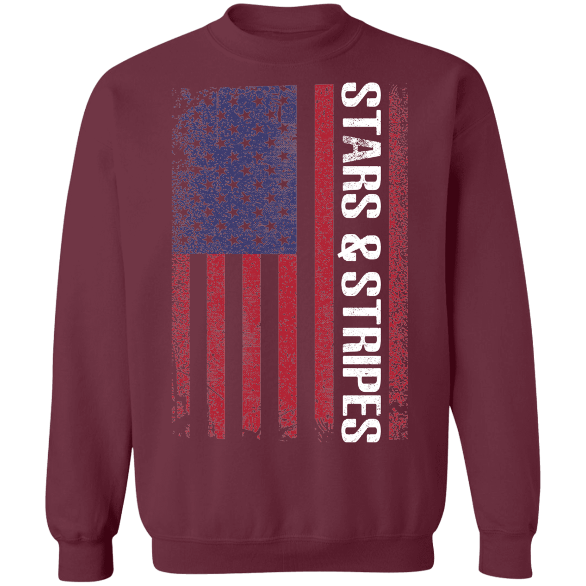 Stars & Stripes American Flag USA Crewneck Sweatshirt