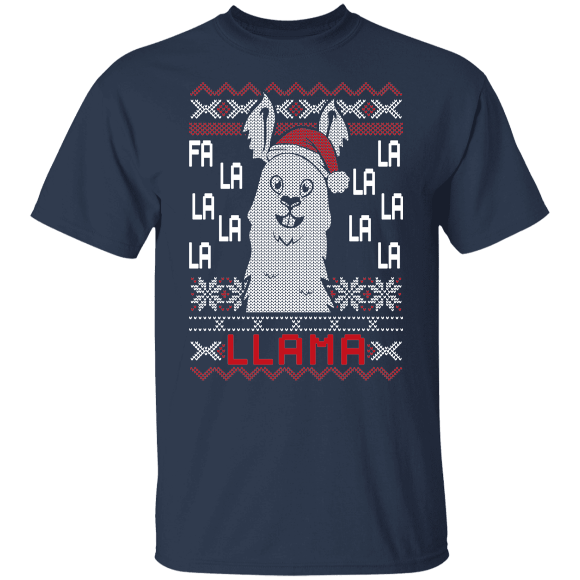 Fa La La LLama Ugly Christmas Party T-Shirt