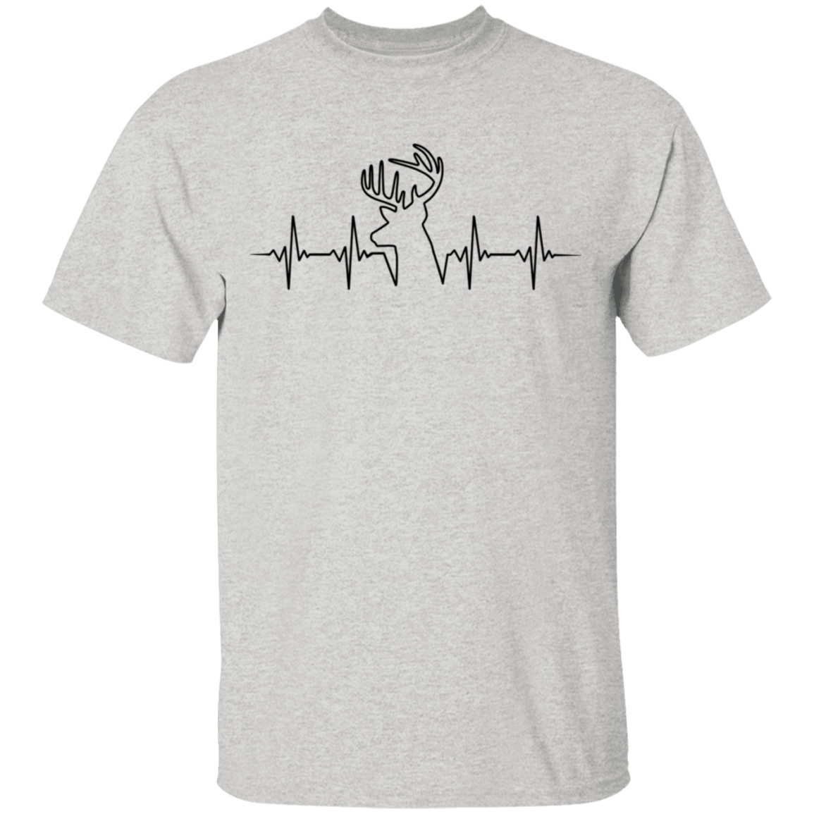 Hunter Hunting Heartbeat Deer T-Shirt
