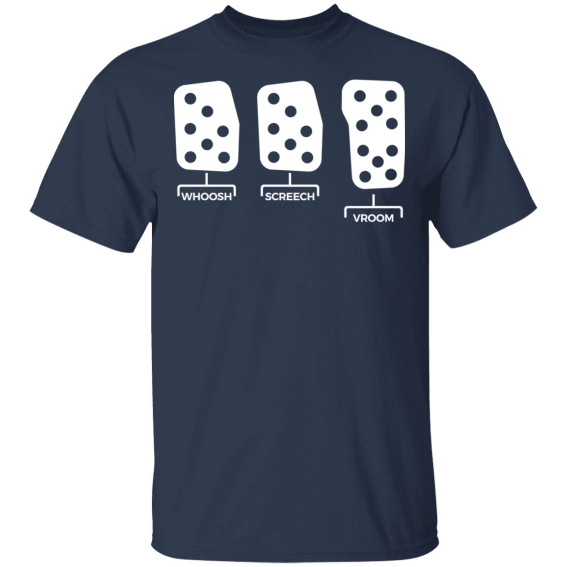 Whoosh Screech Vroom Boosted Manual Stick Shift T-Shirt