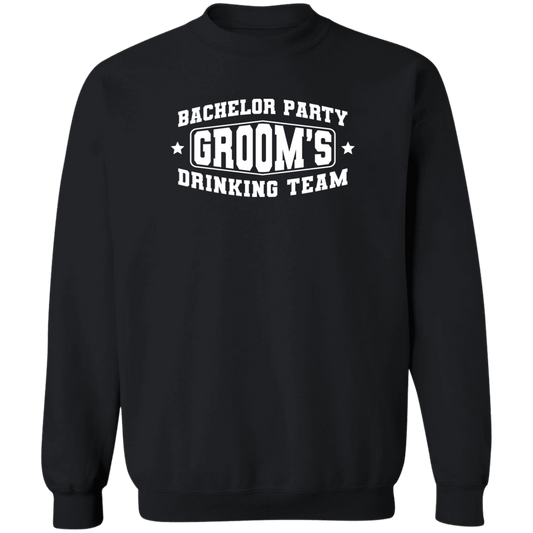 Bachelor Party Groom’s Drinking Team Funny Crewneck Sweatshirt