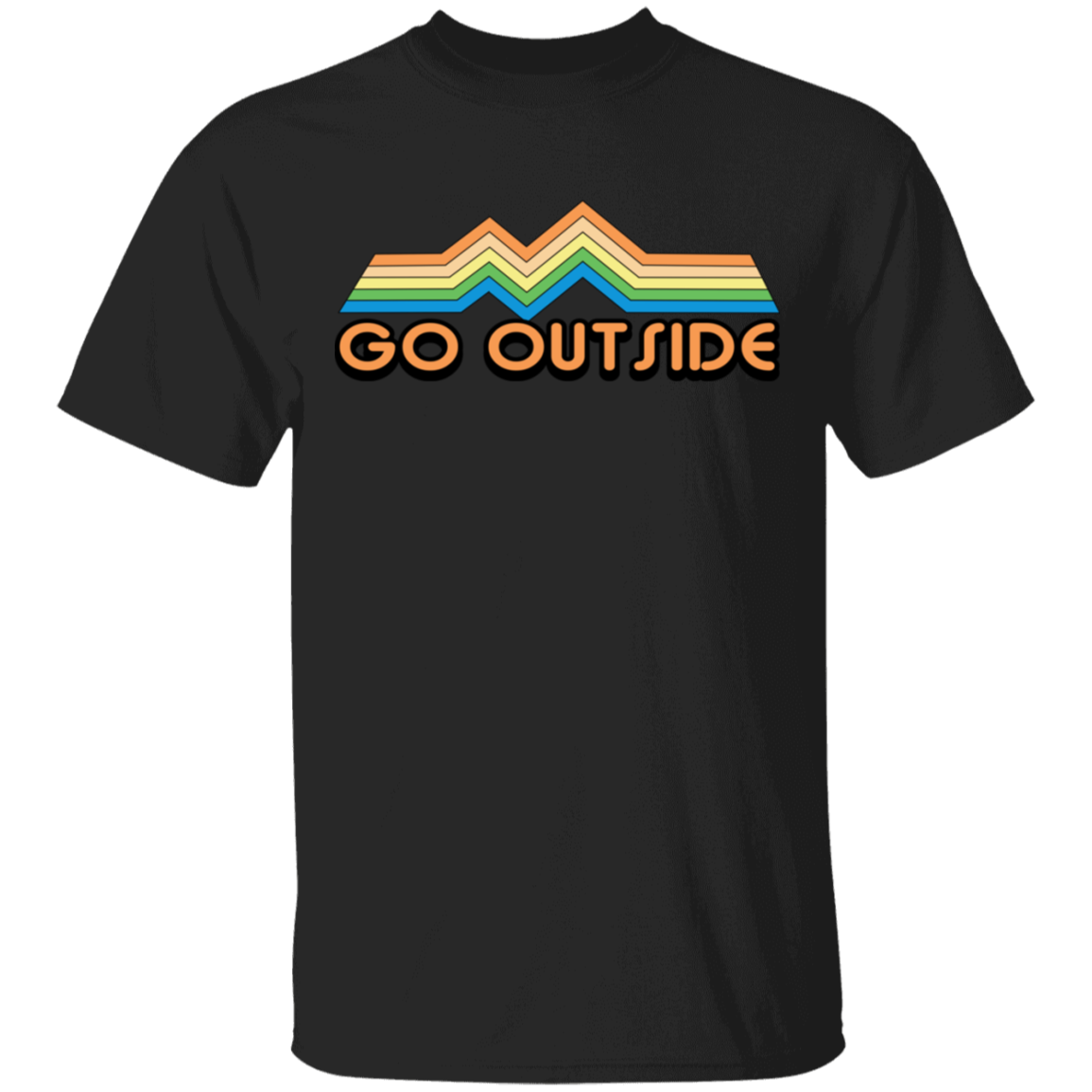 Go Outside Camping Nature Bright T-Shirt