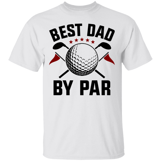 Best Dad By Par Funny Father Golfing T-Shirt
