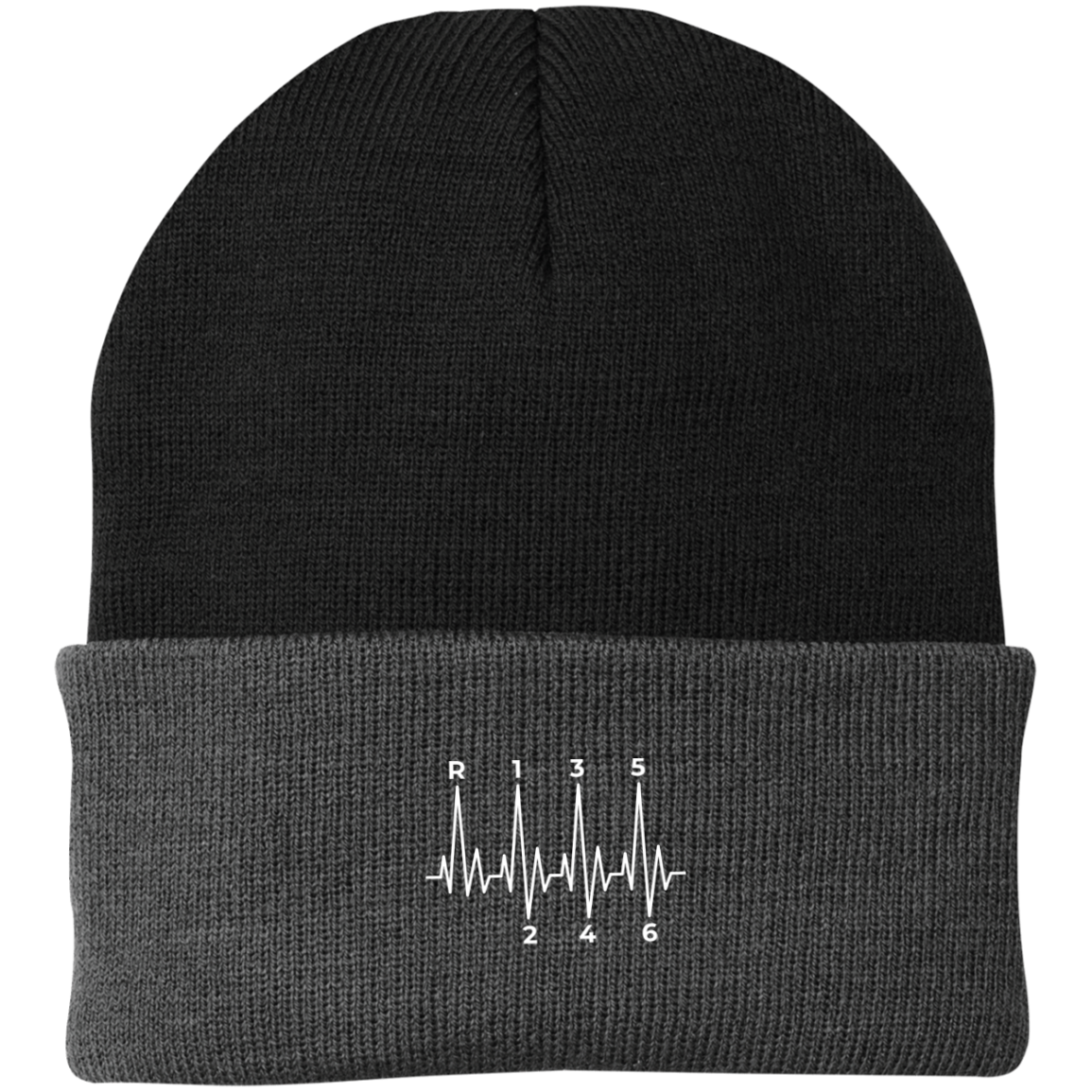 6 Speed Manual Stick Shift Heartbeat Beanie Cap