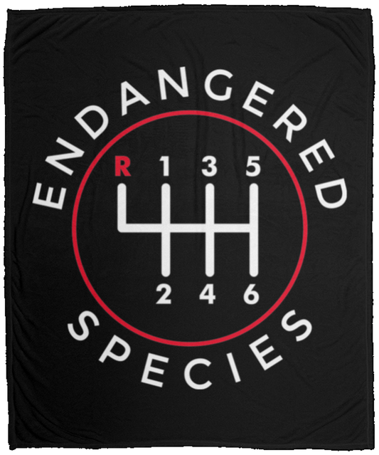 Endangered Species Manual Stick Shift 6-Speed Fleece Blanket - 50x60