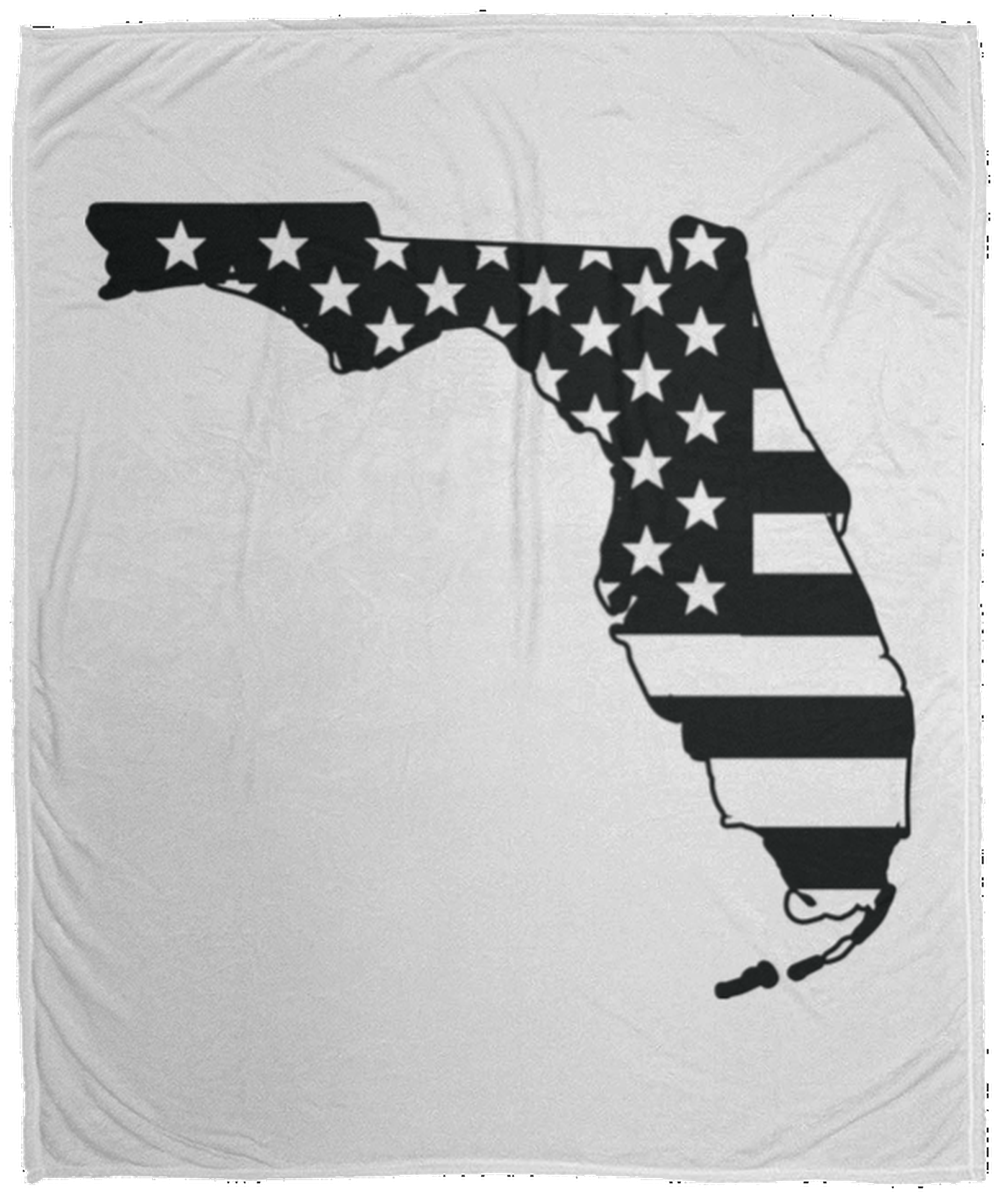 Florida American Flag State Fleece Blanket - 50x60