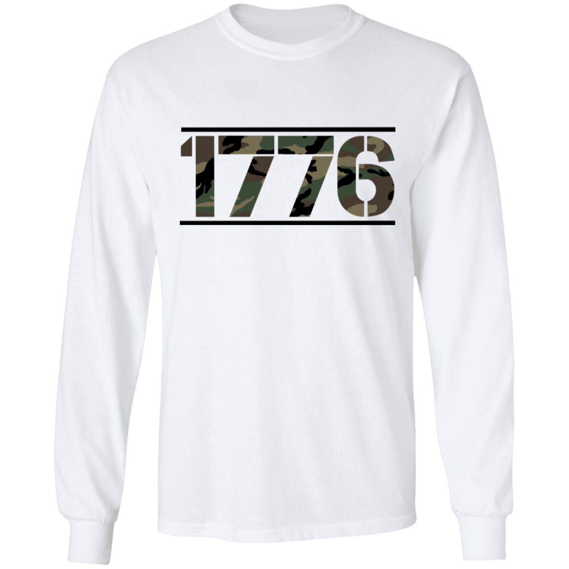 1776 American Camouflage Long Sleeve T-Shirt