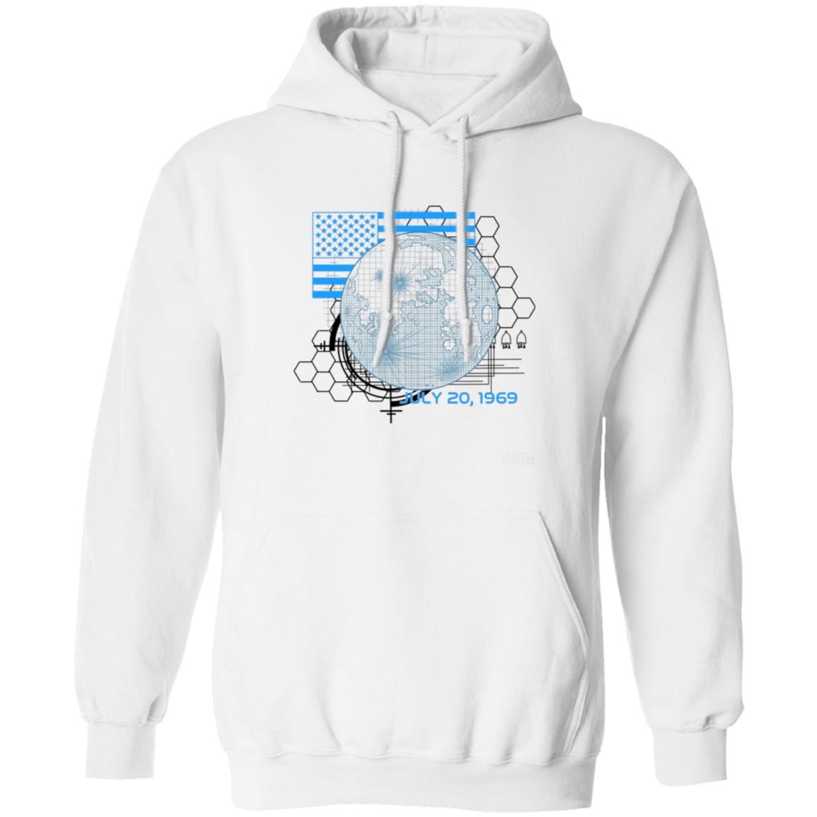 American 1969 Moon Landing Armstrong Pullover Hoodie