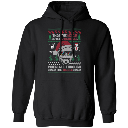 Nizzle Before Christmizzle Funny Ugly Christmas Party Pullover Hoodie