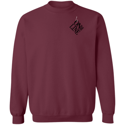Rooster Fish On The Line Saltwater Double Sided Crewneck Sweatshirt