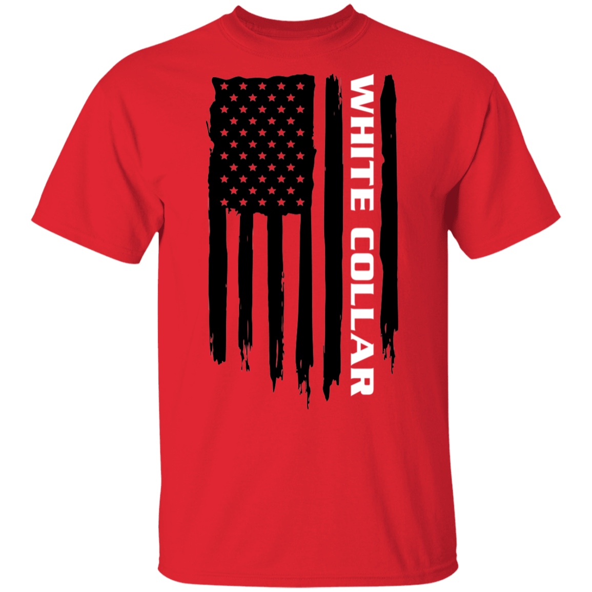 White Collar Worker American Flag T-Shirt