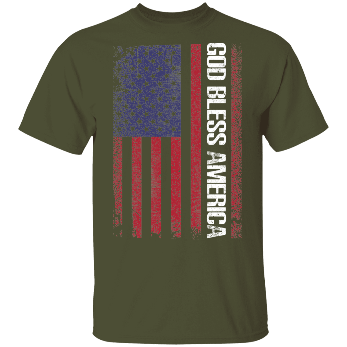 God Bless America American Flag USA T-Shirt