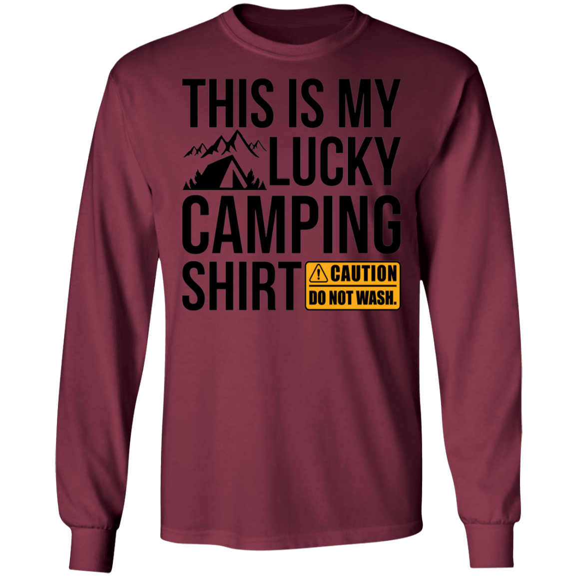 This Is My Lucky Camping Shirt Long Sleeve T-Shirt