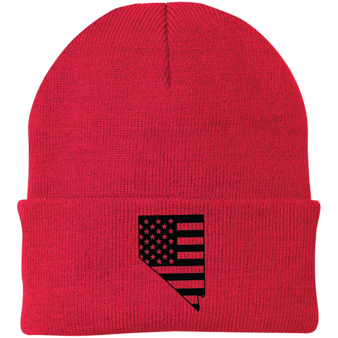 Nevada NV State American Flag Beanie Cap